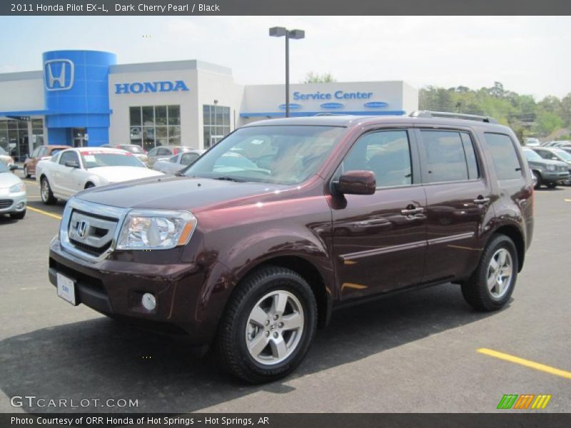 Dark Cherry Pearl / Black 2011 Honda Pilot EX-L