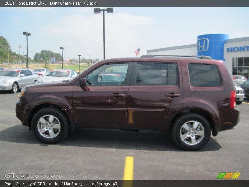 Dark Cherry Pearl / Black 2011 Honda Pilot EX-L