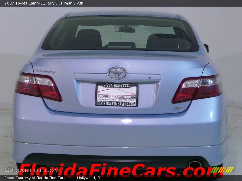 Sky Blue Pearl / Ash 2007 Toyota Camry SE