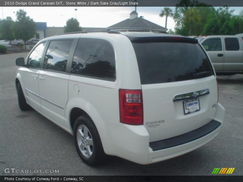 Stone White / Dark Slate Gray/Light Shale 2010 Dodge Grand Caravan SXT