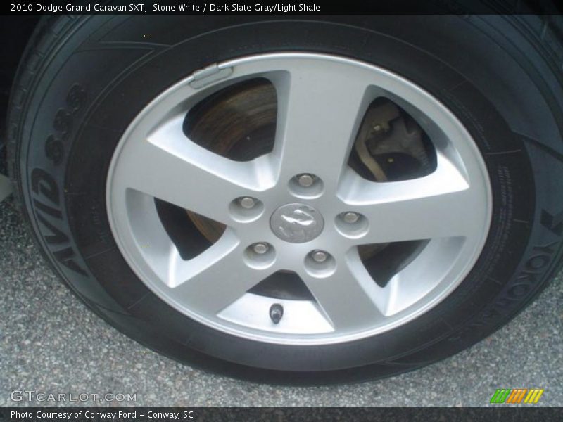 Stone White / Dark Slate Gray/Light Shale 2010 Dodge Grand Caravan SXT
