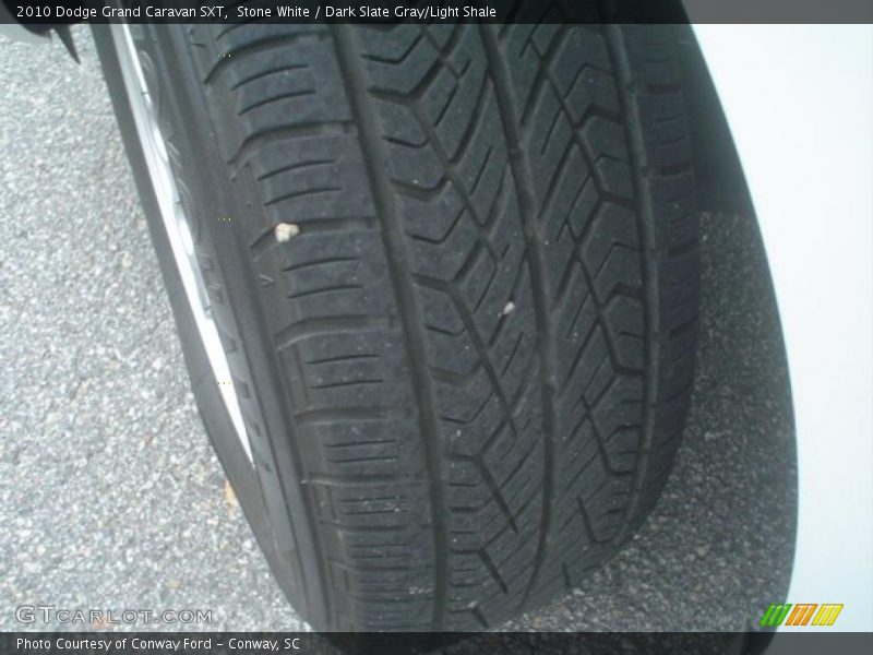 Stone White / Dark Slate Gray/Light Shale 2010 Dodge Grand Caravan SXT