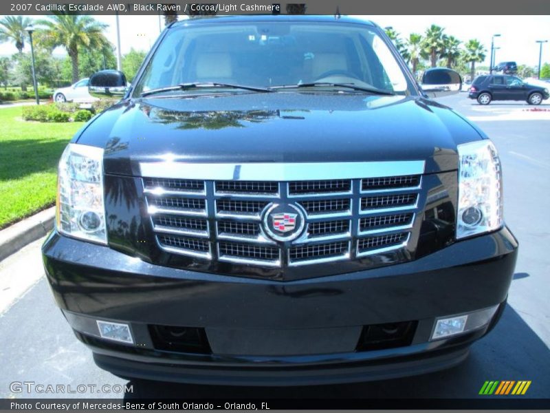 Black Raven / Cocoa/Light Cashmere 2007 Cadillac Escalade AWD