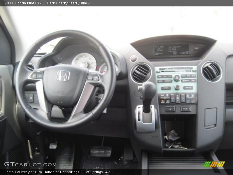 Dark Cherry Pearl / Black 2011 Honda Pilot EX-L
