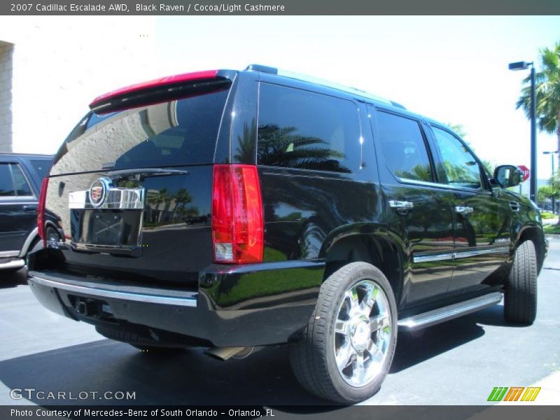 Black Raven / Cocoa/Light Cashmere 2007 Cadillac Escalade AWD