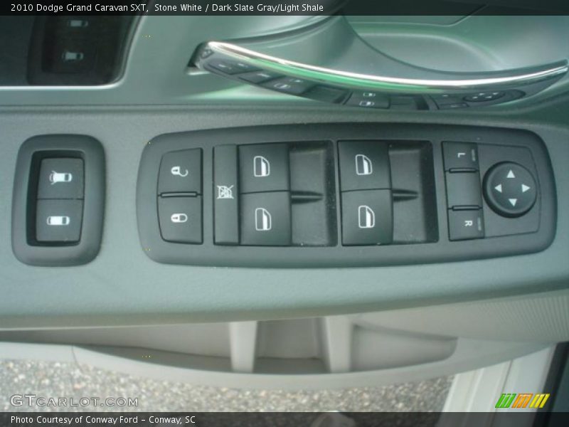 Stone White / Dark Slate Gray/Light Shale 2010 Dodge Grand Caravan SXT