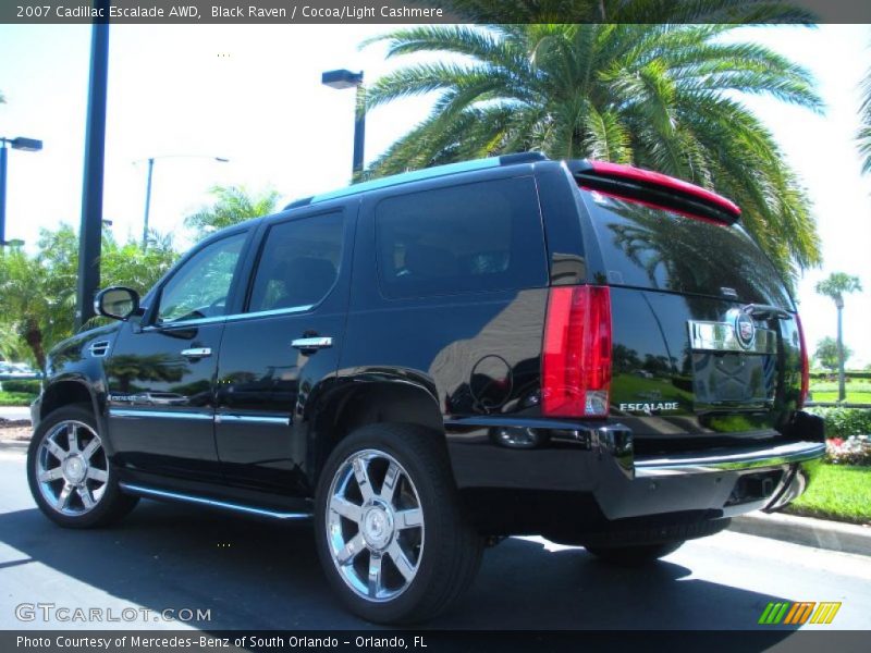 Black Raven / Cocoa/Light Cashmere 2007 Cadillac Escalade AWD