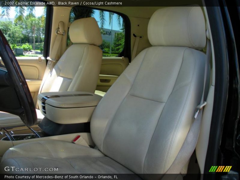 Black Raven / Cocoa/Light Cashmere 2007 Cadillac Escalade AWD