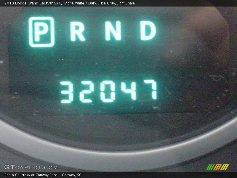 Stone White / Dark Slate Gray/Light Shale 2010 Dodge Grand Caravan SXT