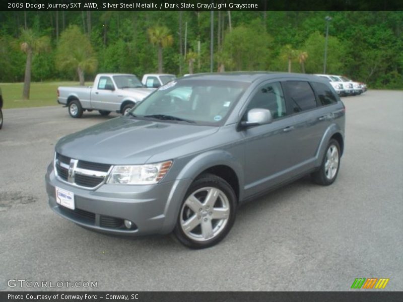 Silver Steel Metallic / Dark Slate Gray/Light Graystone 2009 Dodge Journey SXT AWD