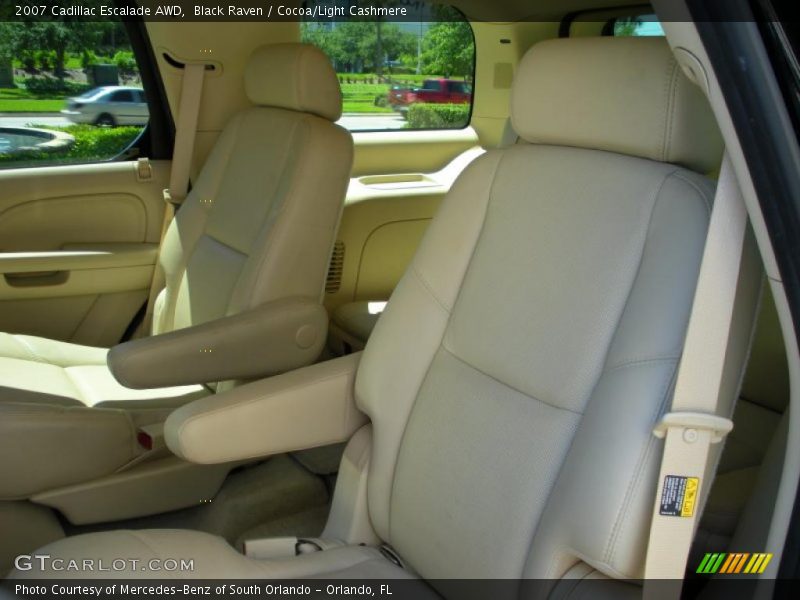 Black Raven / Cocoa/Light Cashmere 2007 Cadillac Escalade AWD