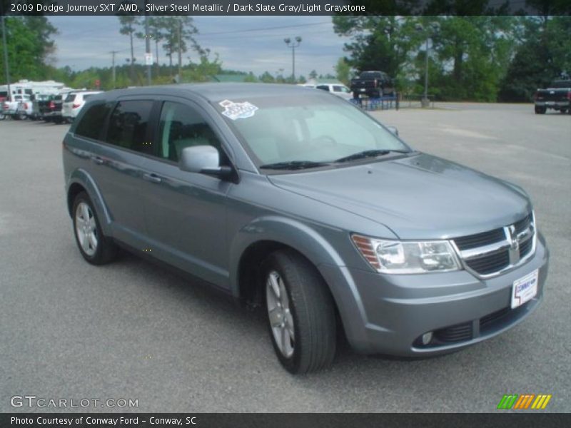 Silver Steel Metallic / Dark Slate Gray/Light Graystone 2009 Dodge Journey SXT AWD