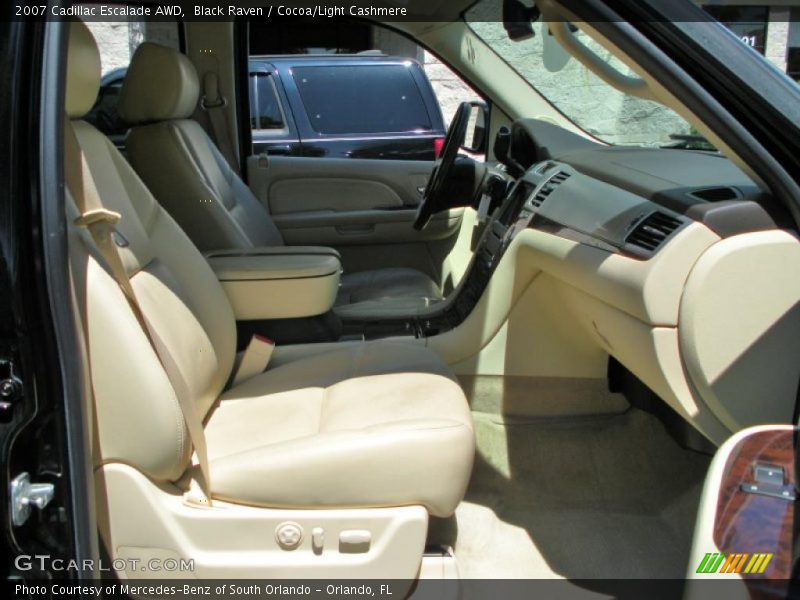 Black Raven / Cocoa/Light Cashmere 2007 Cadillac Escalade AWD