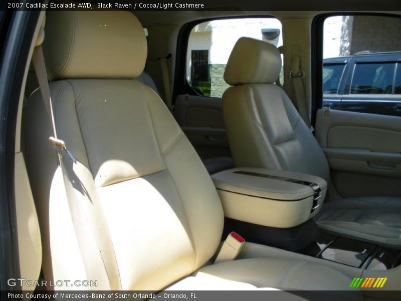 Black Raven / Cocoa/Light Cashmere 2007 Cadillac Escalade AWD
