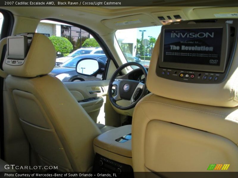 Black Raven / Cocoa/Light Cashmere 2007 Cadillac Escalade AWD