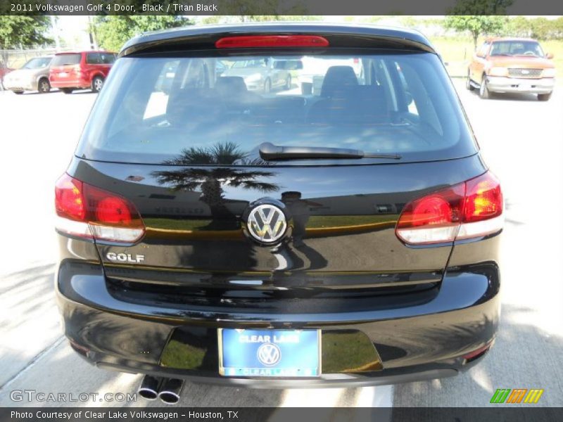 Black / Titan Black 2011 Volkswagen Golf 4 Door