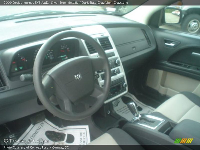 Silver Steel Metallic / Dark Slate Gray/Light Graystone 2009 Dodge Journey SXT AWD