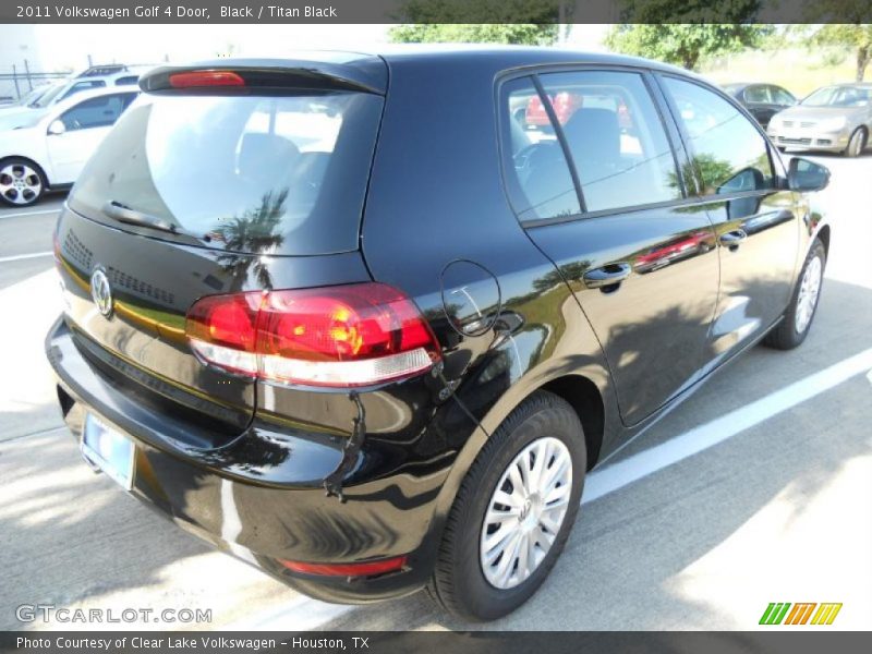 Black / Titan Black 2011 Volkswagen Golf 4 Door