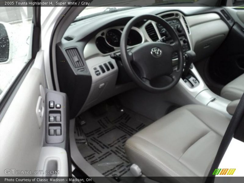 Super White / Gray 2005 Toyota Highlander I4