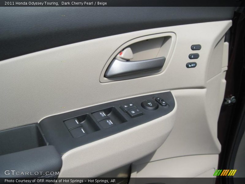 Dark Cherry Pearl / Beige 2011 Honda Odyssey Touring