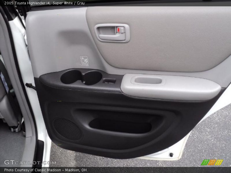 Super White / Gray 2005 Toyota Highlander I4