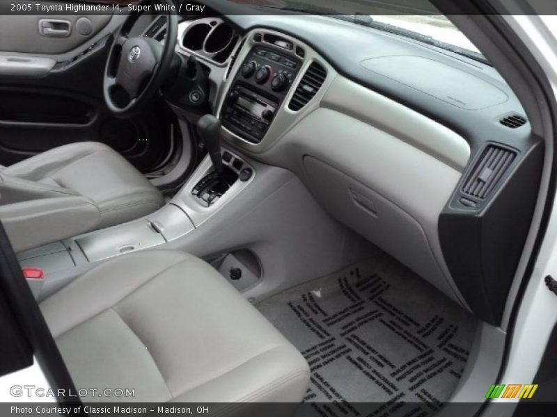 Super White / Gray 2005 Toyota Highlander I4