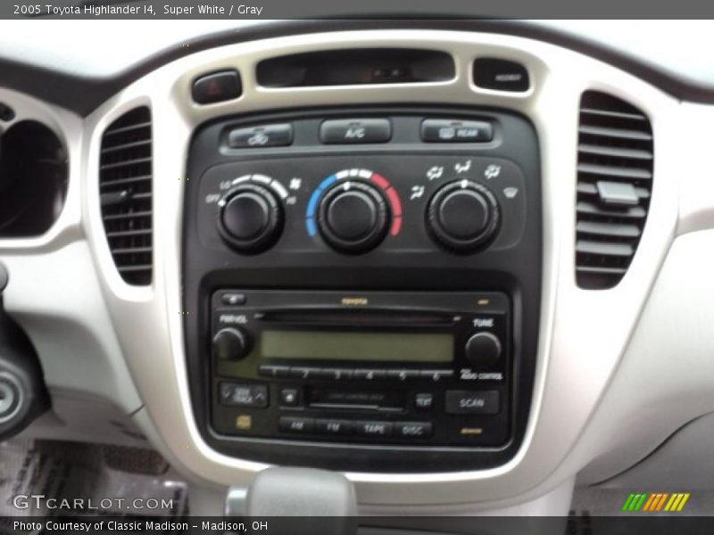 Super White / Gray 2005 Toyota Highlander I4