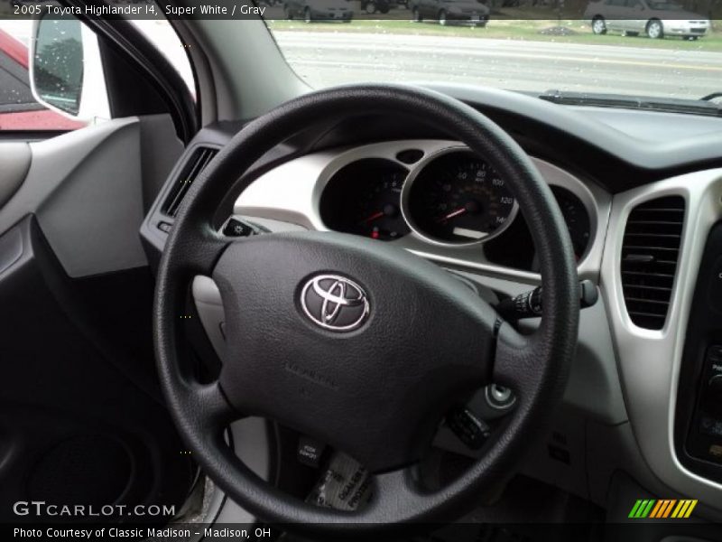 Super White / Gray 2005 Toyota Highlander I4