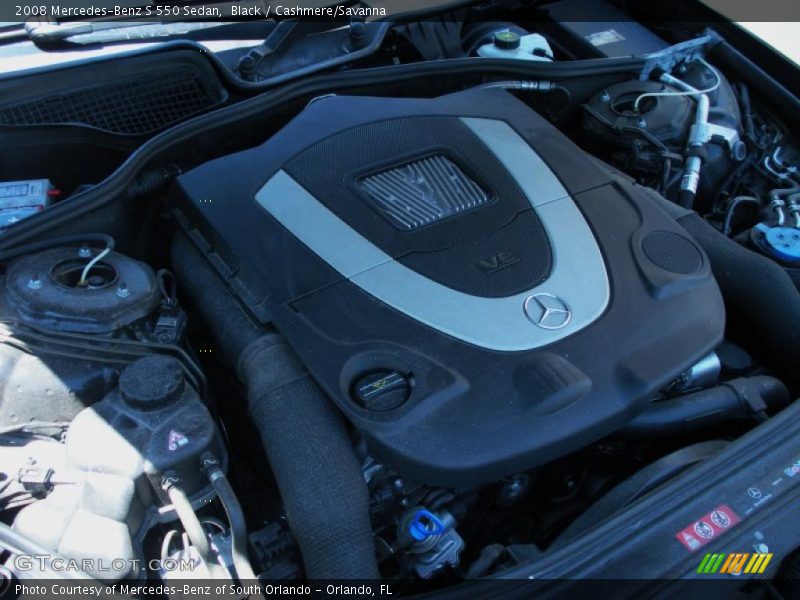 Black / Cashmere/Savanna 2008 Mercedes-Benz S 550 Sedan