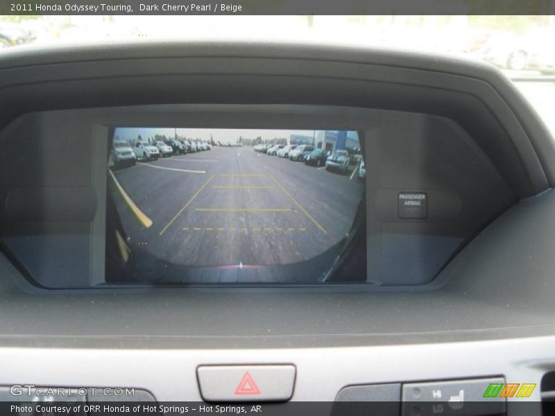 Dark Cherry Pearl / Beige 2011 Honda Odyssey Touring