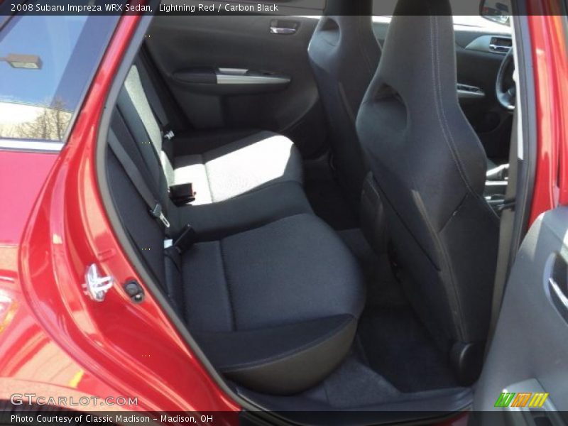 Lightning Red / Carbon Black 2008 Subaru Impreza WRX Sedan