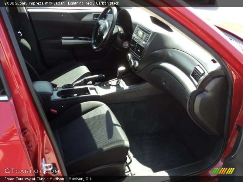 Lightning Red / Carbon Black 2008 Subaru Impreza WRX Sedan