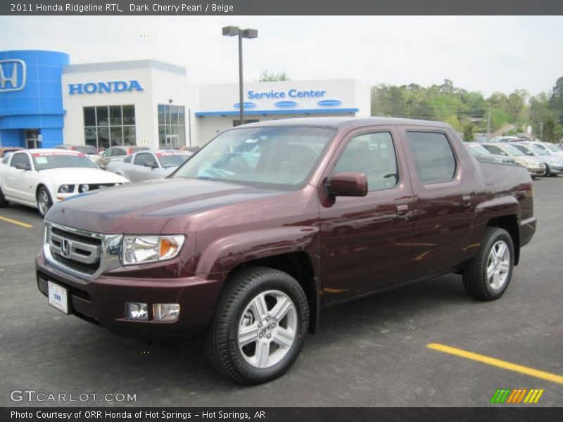 Dark Cherry Pearl / Beige 2011 Honda Ridgeline RTL