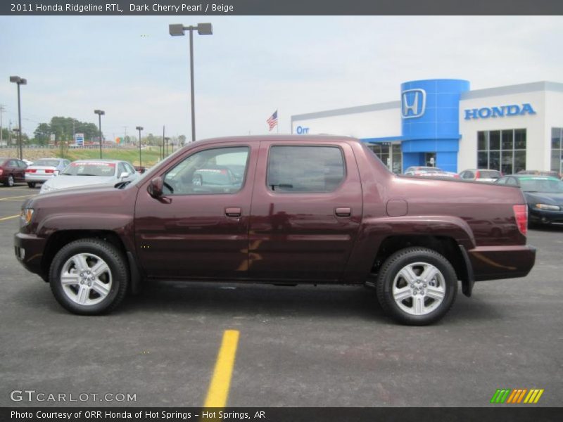 Dark Cherry Pearl / Beige 2011 Honda Ridgeline RTL