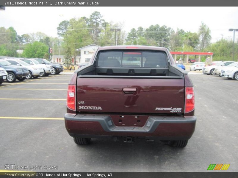 Dark Cherry Pearl / Beige 2011 Honda Ridgeline RTL