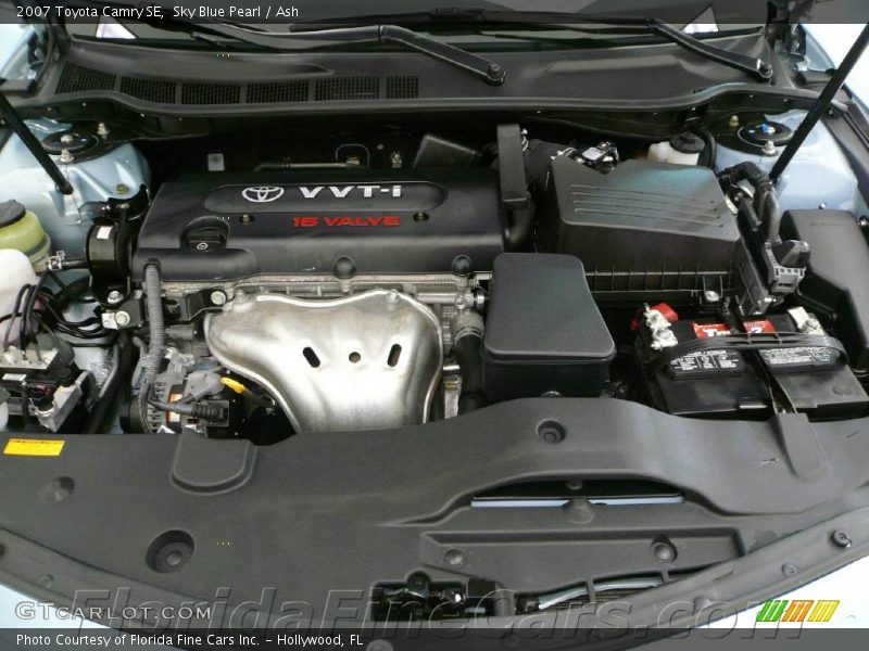 Sky Blue Pearl / Ash 2007 Toyota Camry SE