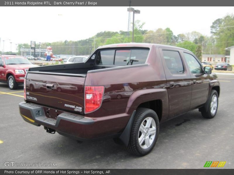 Dark Cherry Pearl / Beige 2011 Honda Ridgeline RTL