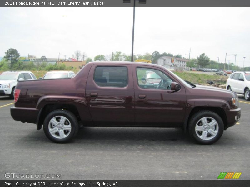 Dark Cherry Pearl / Beige 2011 Honda Ridgeline RTL