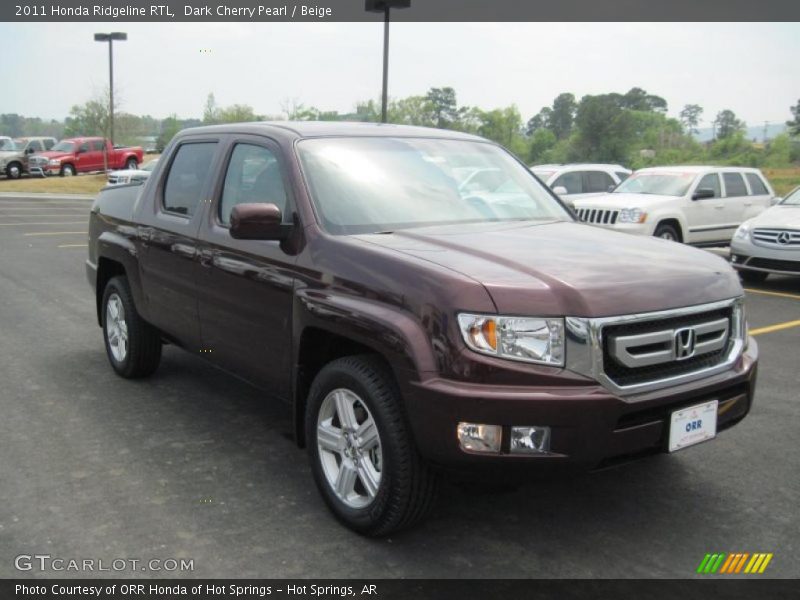 Dark Cherry Pearl / Beige 2011 Honda Ridgeline RTL