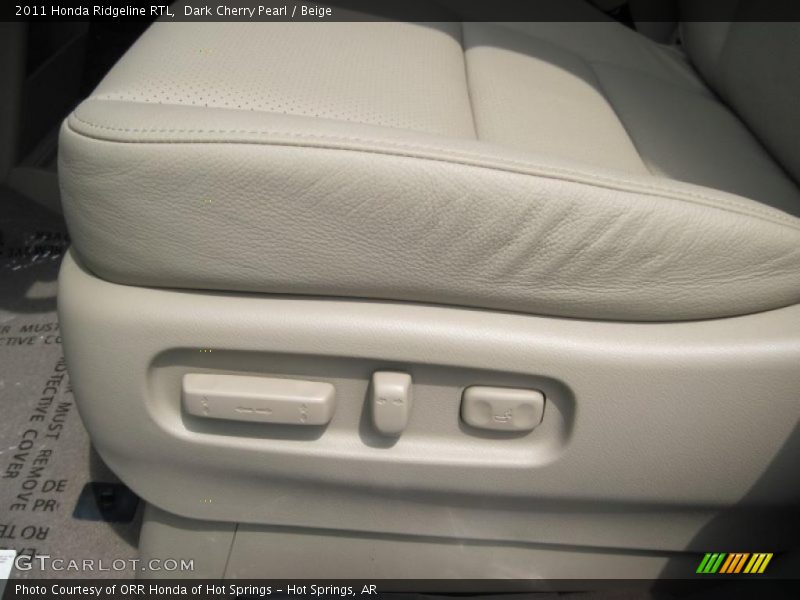 Dark Cherry Pearl / Beige 2011 Honda Ridgeline RTL