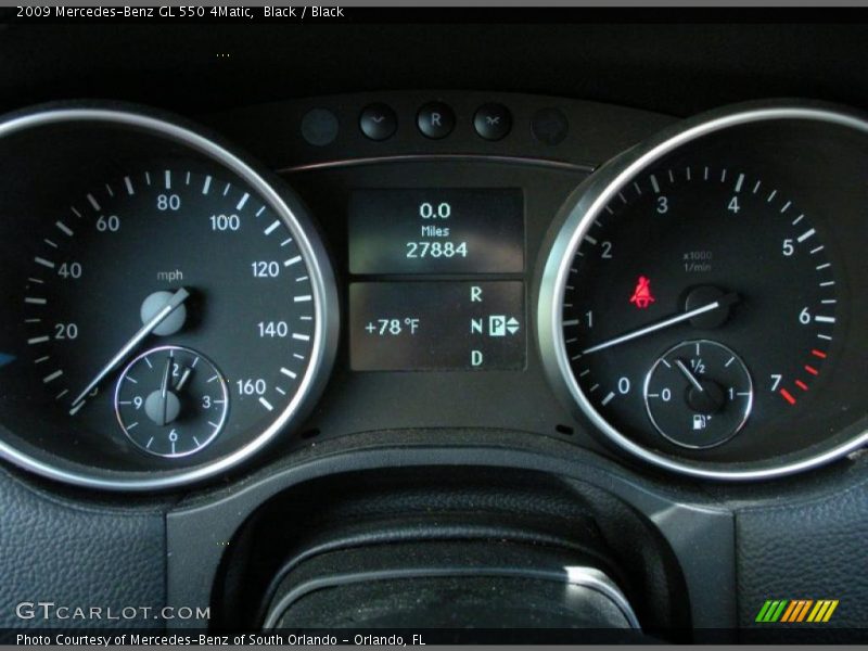 Black / Black 2009 Mercedes-Benz GL 550 4Matic