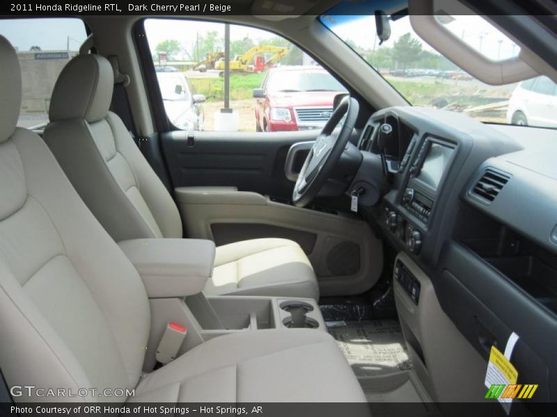 Dark Cherry Pearl / Beige 2011 Honda Ridgeline RTL