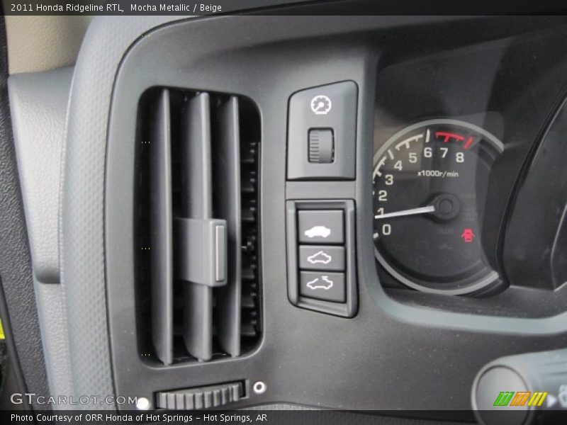 Controls of 2011 Ridgeline RTL