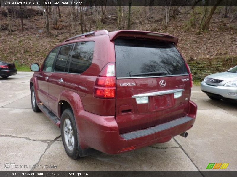 Salsa Red Pearl / Ivory 2009 Lexus GX 470