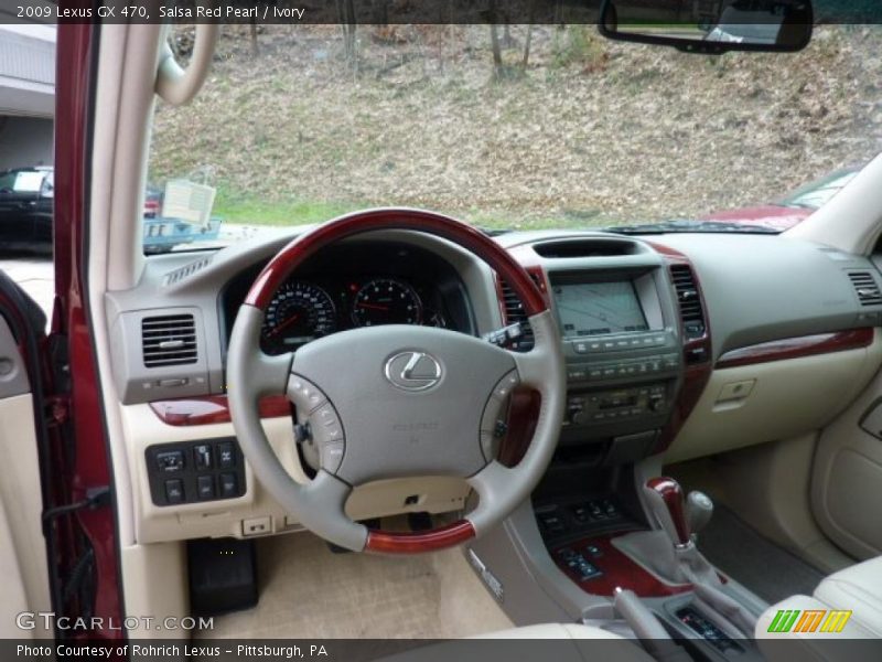 Salsa Red Pearl / Ivory 2009 Lexus GX 470