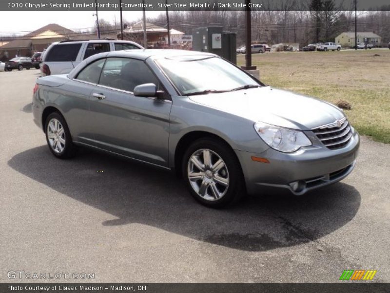 Silver Steel Metallic / Dark Slate Gray 2010 Chrysler Sebring Limited Hardtop Convertible