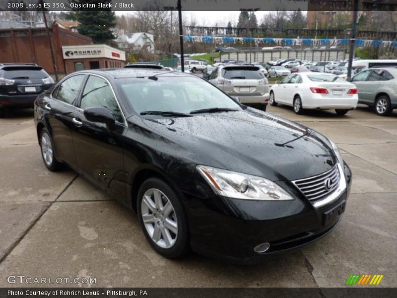 Obsidian Black / Black 2008 Lexus ES 350