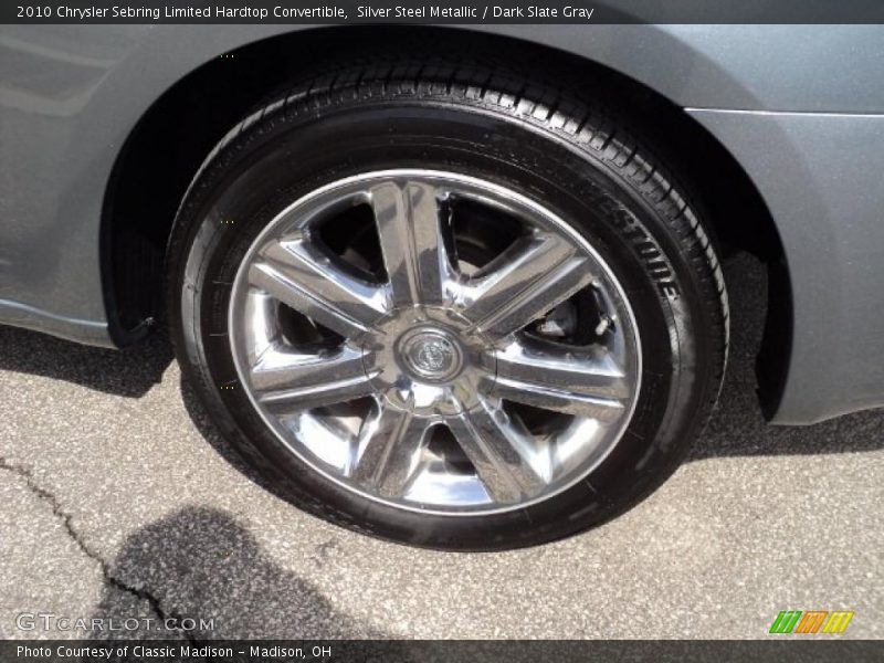 Silver Steel Metallic / Dark Slate Gray 2010 Chrysler Sebring Limited Hardtop Convertible