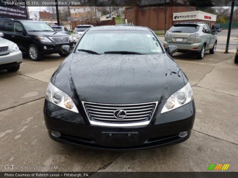 Obsidian Black / Black 2008 Lexus ES 350