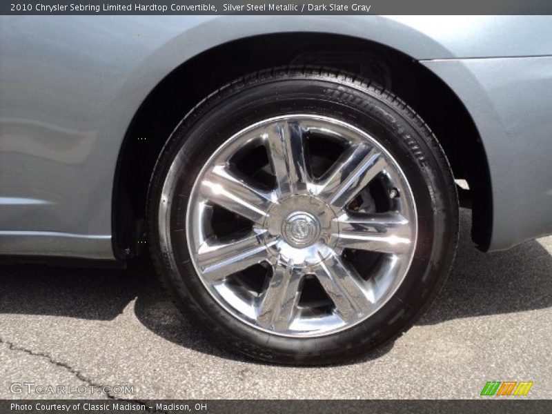 Silver Steel Metallic / Dark Slate Gray 2010 Chrysler Sebring Limited Hardtop Convertible